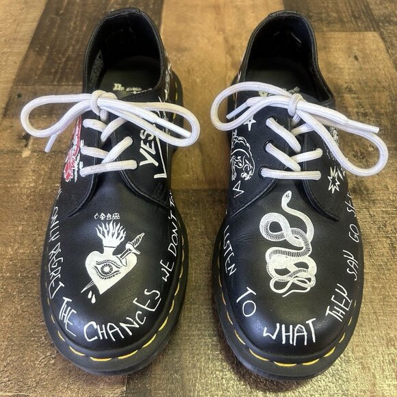 Dr. Martens Rebel 1461 Oxford Shoes Boots Womens 6 - Picture 8 of 12